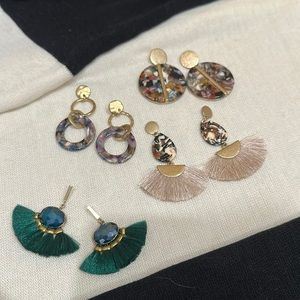Francesca’s earrings - selling all four pairs together. Willing to sell separate